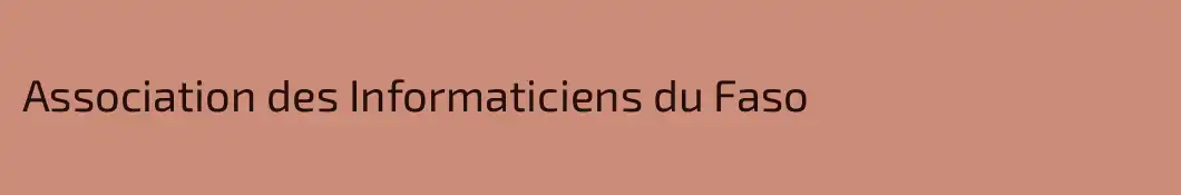 Association des Informaticiens du Faso
